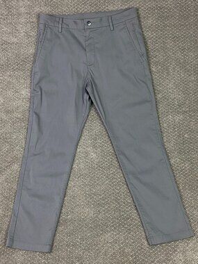 Birddogs Pants Mens 32x28 Fit 33x27 Gray Chino 5 Pocket Stretch Golf Performance
